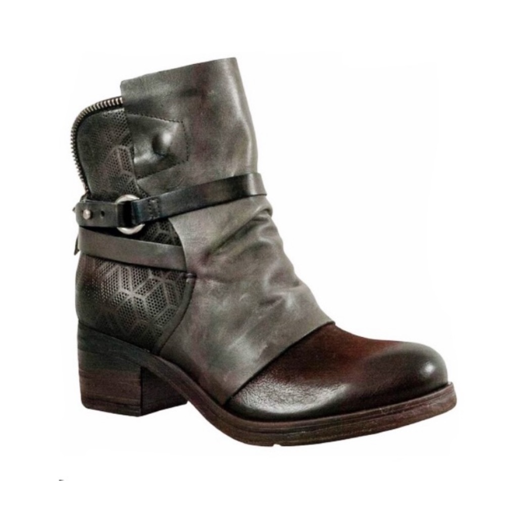 Miz Mooz Salma Leather Almond Toe Mid-Calf Boots